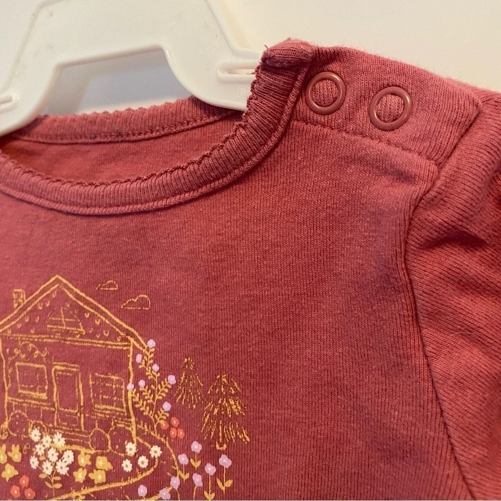 Carter's Baby Girl's Long Sleeve Bodysuit & Ruffle Pants Set Size 18 Months